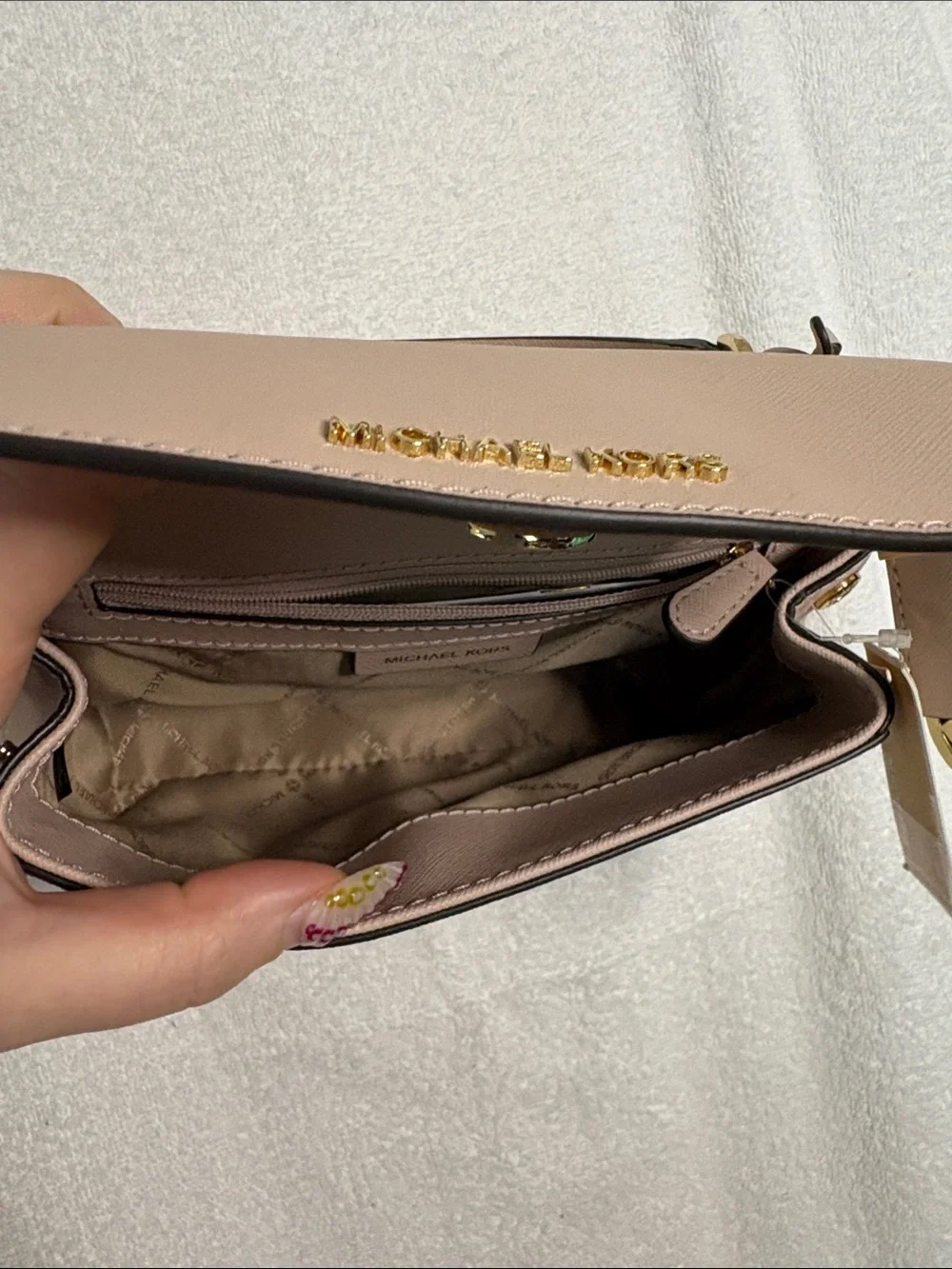 Michael Kors Blush Pink Saffiano Mini Top-Handle Satchel